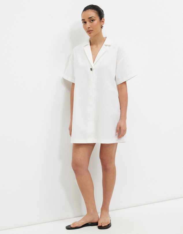 Calli - Karina Collared Shirt Dress