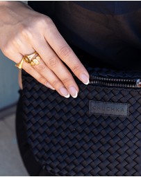 Chuchka - Woven Neoprene Belt Bag Black