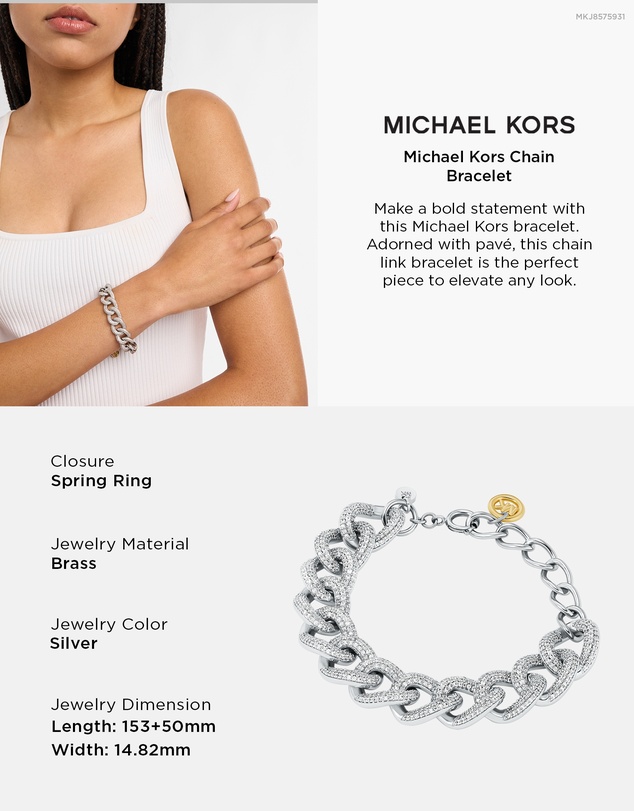 Michael Kors - Premium Silver tone Bracelet