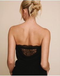 Six Stories - Lace Cup Boned Bandeau Midi Dress