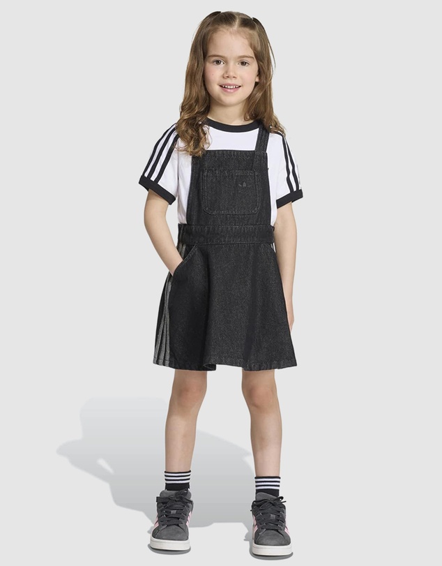 adidas Originals - Denim Dungarees Dress - Kids-Teens
