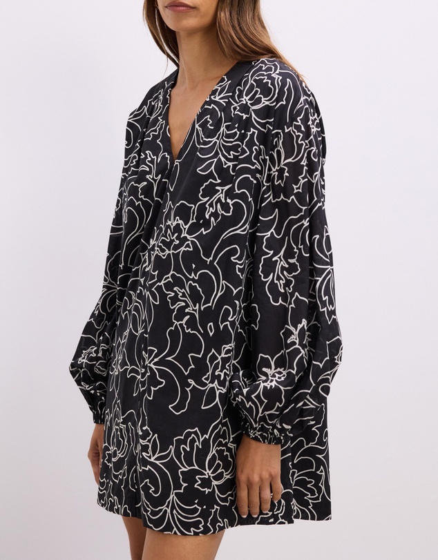 The Fated - Greer Puff Sleeve Mini Dress