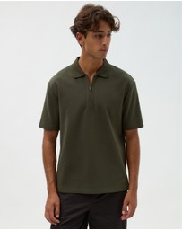 AERE - Relaxed Zip Polo