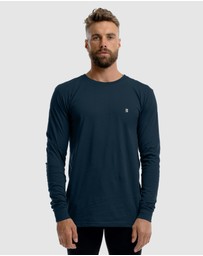 DVNT - Classic Embroidery Long Sleeve Tee