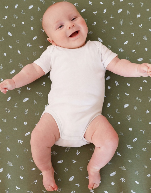 Living Textiles - 2 Pack Organic Bedside Sleeper Fitted Sheet - Fox & Friends