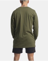 Vacancy Co - Palm Embroidery Long Sleeve Tee