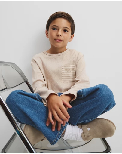 Country Road - Cotton Long Sleeve Pocket T-shirt