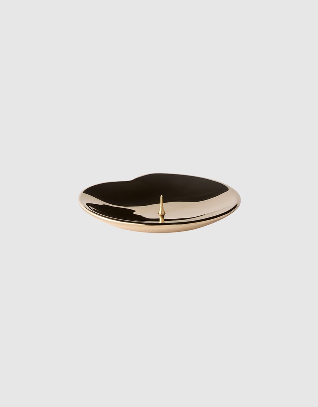 Greg Natale - Lily Candle Holder Brass Unlacquered