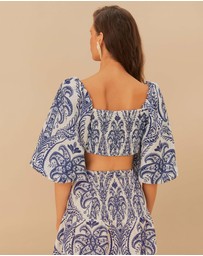 Farm Rio - Cameo Off-White Blouse