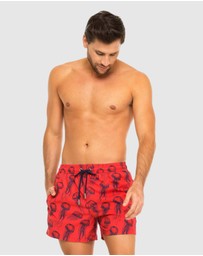 Tolu Australia - Boardshorts with Red Jellyfish