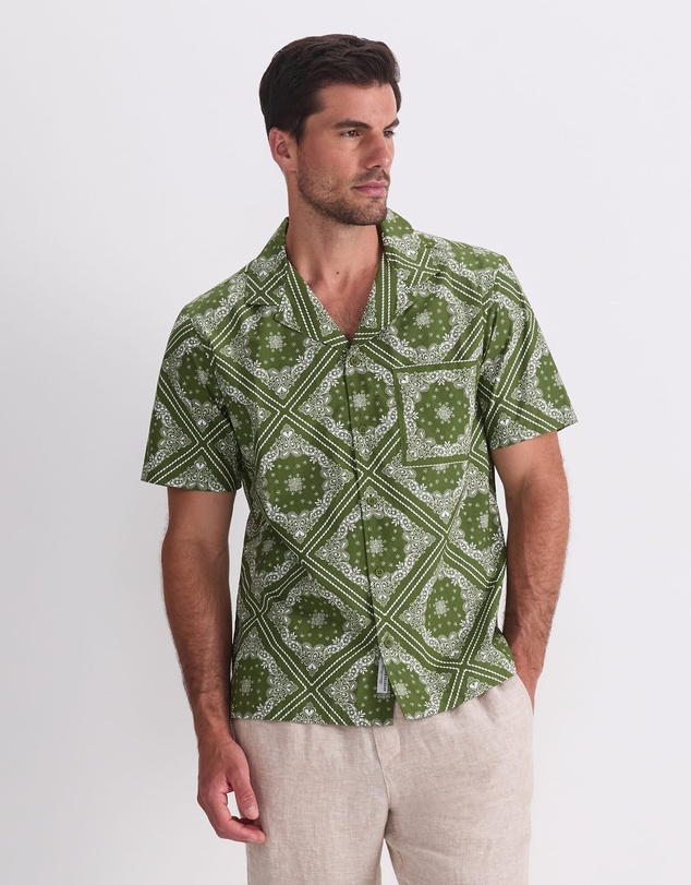Sportscraft - Bandana Short Sleeve Resort Shirt