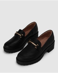 Airflex - Agatha Casual Heeled Leather Loafers