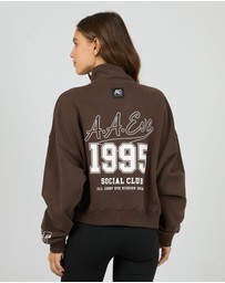 All About Eve - Eve Team 1/4 Zip Brown