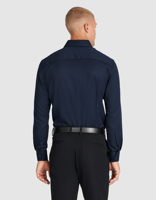 Tarocash - Cy Slim Textured Bamboo Shirt