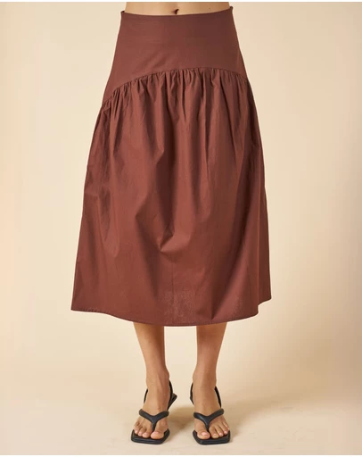 CAMIXA - Mare Cotton Midi Skirt