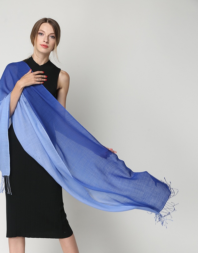 Ozwear Connection Uggs - Ugg 100% Merino Wool Tie Dye Scarf Sky and Blue
