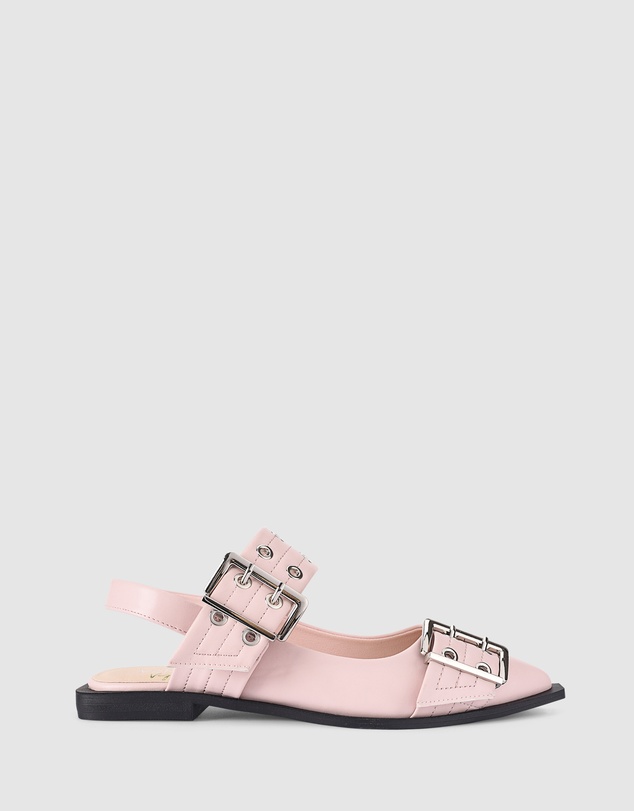 Verali - Clea Slingback Buckle Flats