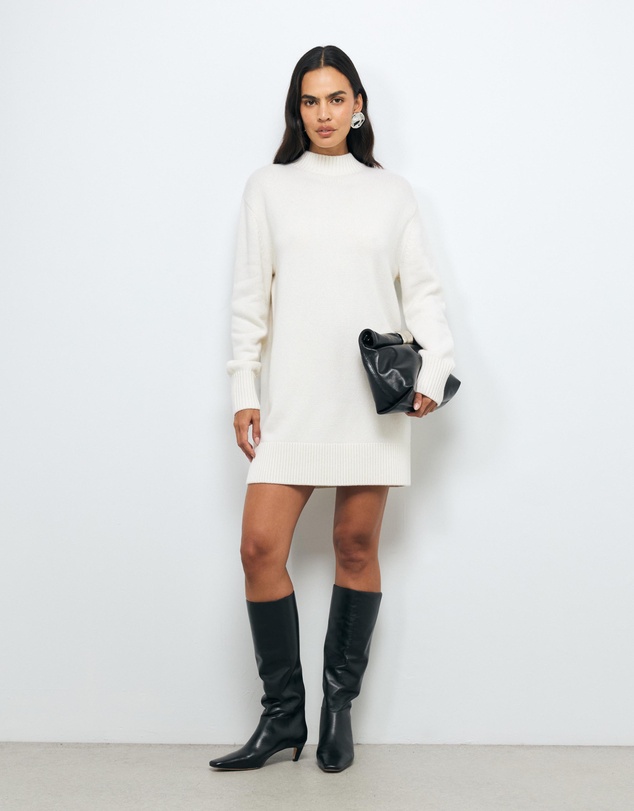 AERE - Elora Wool Blend Knit Dress