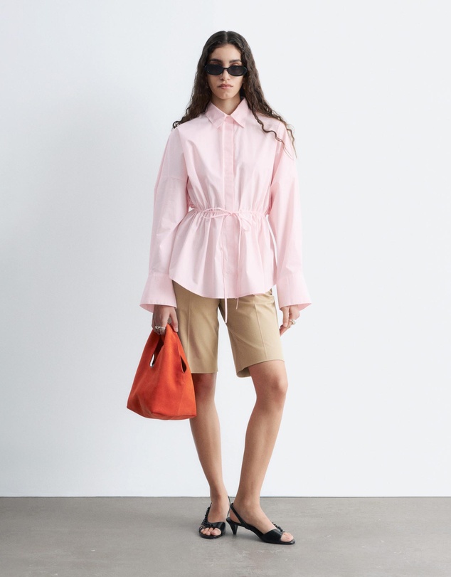 & Other Stories - Cotton Poplin Drawstring Shirt