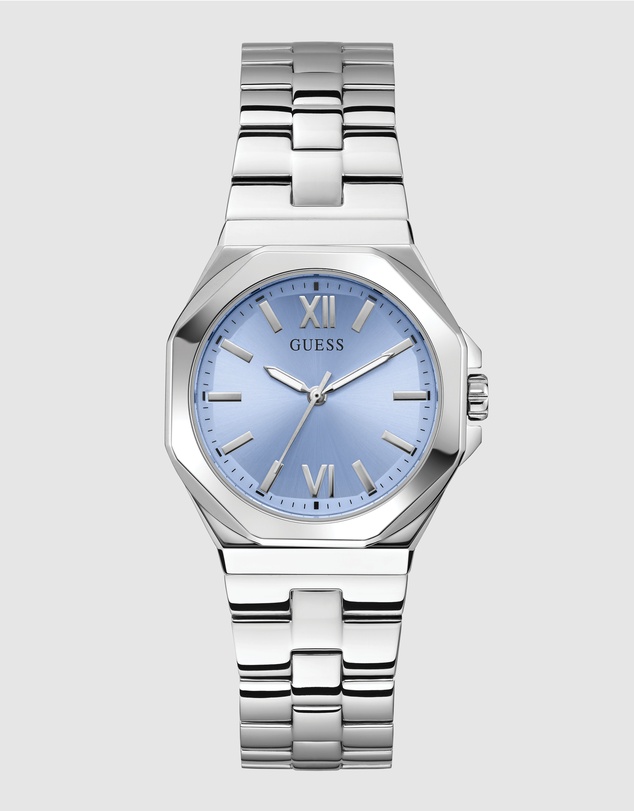 GUESS - Guess Ladies Silver Tone 34mm Analogue Watch