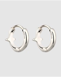 Kuzzoi - ICONIC EXCLUSIVE - Earrings Male Creole Star 925 Sterling Silver
