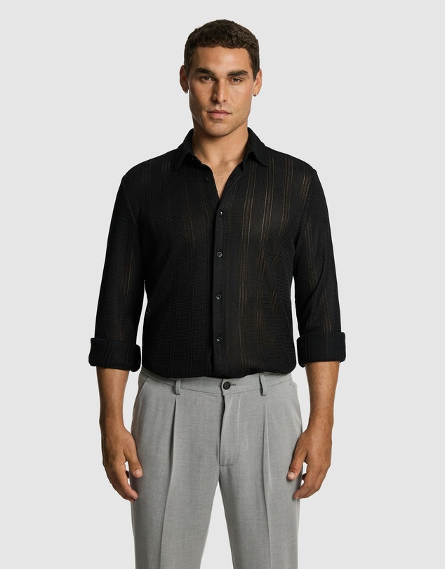 yd. - Enrique Textured Shirt