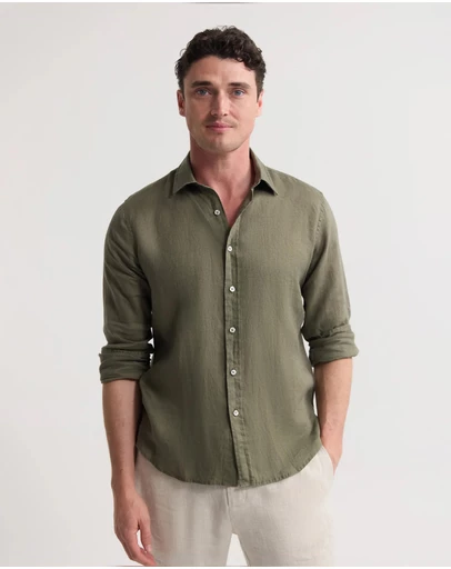 Oxford - Cooper Ls French Linen Shirt