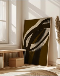 Olive et Oriel - Espressostrokes No 1 by Treechild Art Print
