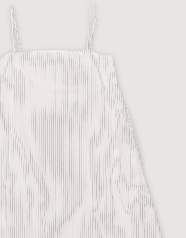 Revibe - Repaired Assembly Label Cotton Stripe Slip Dress