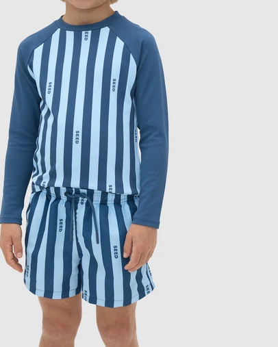 Seed Heritage - Stripe Logo Boardshort