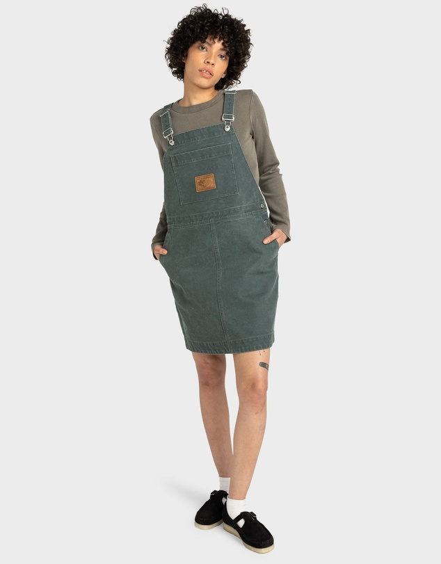 Element - Womens Dungaree Canvas Mini Dress