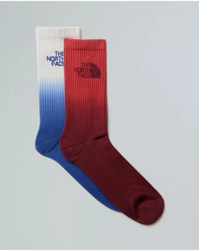 The North Face - 2-Pack Everyday Dip Dyew Crew Socks