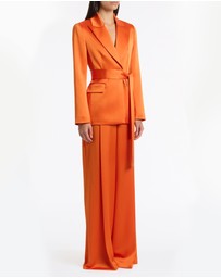 Carla Zampatti - Clementine Satin Acetate Deep Pleat Pant