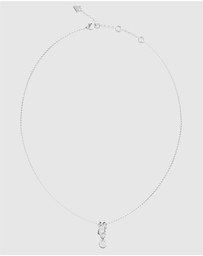 GUESS - Silver-Tone Tiny Pearly Necklace