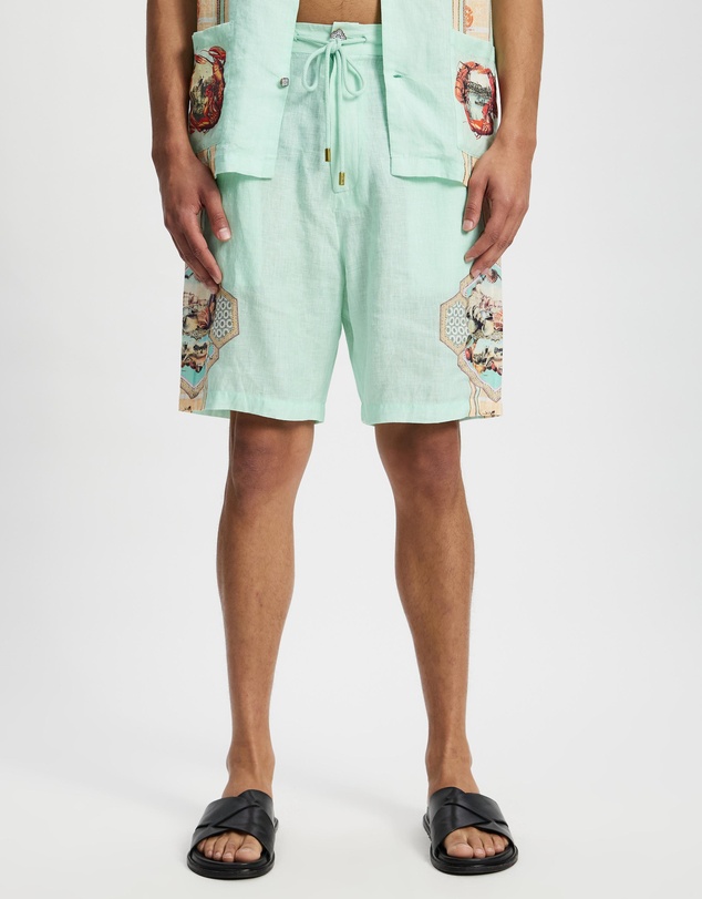 Camilla - Elastic Back Long Walk Shorts