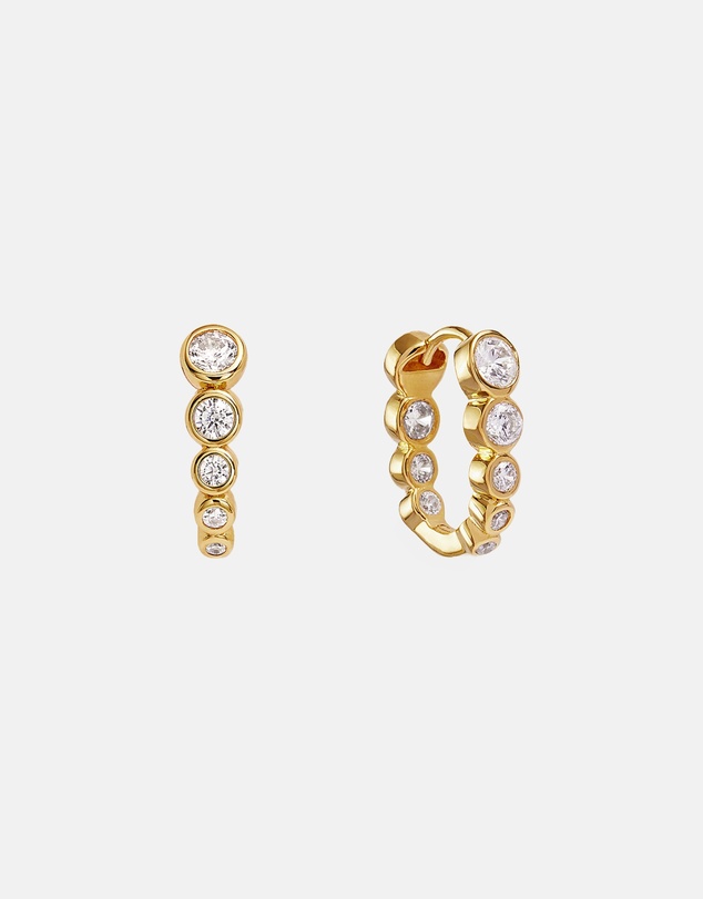 SAINT VALENTINE - Crescendo Oval Hoops - Gold