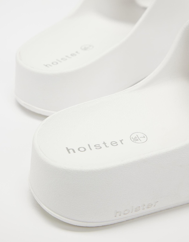 Holster - Levitate Vegan Platform Slide - White - Women's