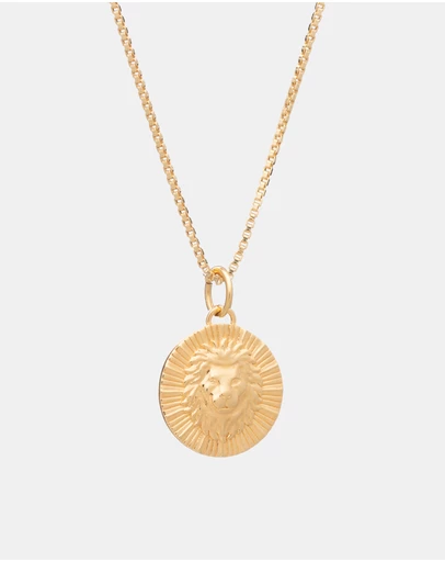 Rachel Jackson - Zodiac Art Coin Necklace Leo