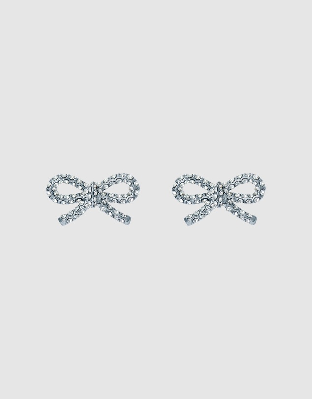 Ted Baker - RIBECCA: Crystal Ribbon Bow Stud Earrings