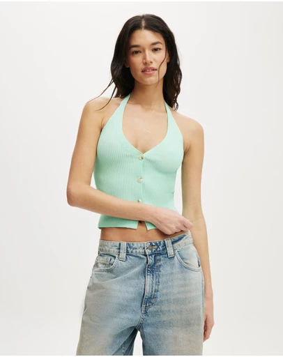 Cotton On - Knit Halter Vest