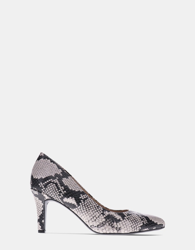 Naturalizer - Evie Pump - Black/White Snake
