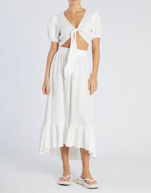 Amelius - Saloma Linen Crop Top