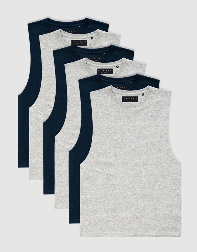 Xander - 6-Pack Blanc Tank