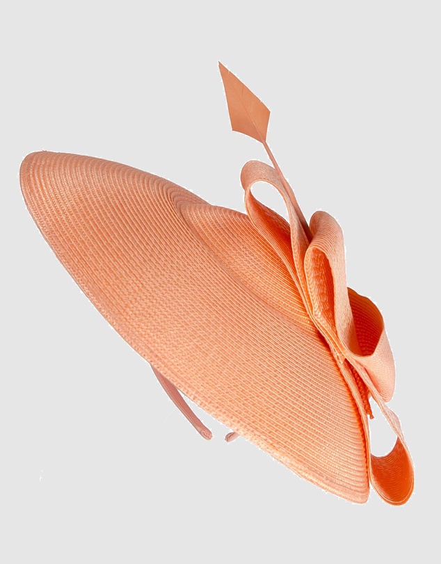 Max Alexander - Saucer Coral Racing Fascinator Hat