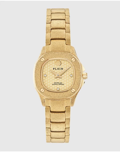 Philipp Plein - THE $PECTRE LADY MINI 23mm Gold-Tone Analogue