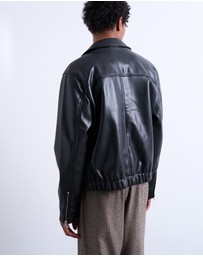 Topman - Soft Faux Leather Jacket