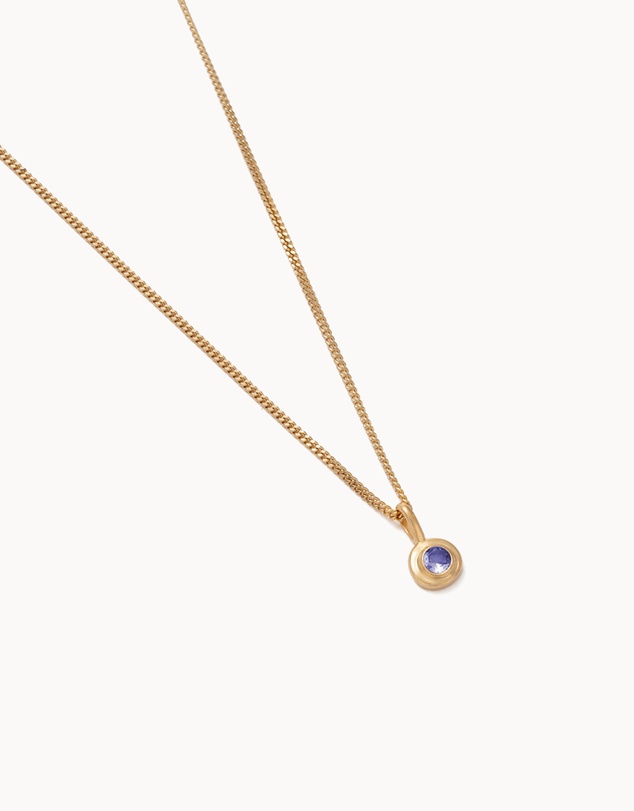 Kirstin Ash - Birthstone Necklace December Tanzanite