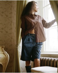 CAMIXA - Bermuda Linen Denim Shorts Jorts