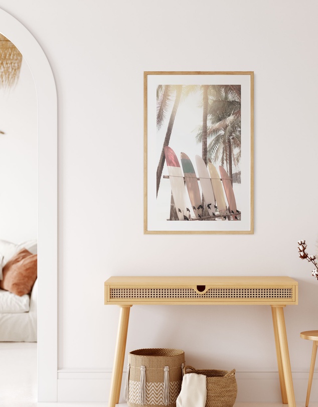 Olive et Oriel - Sunset Beach Hawaii Art Print