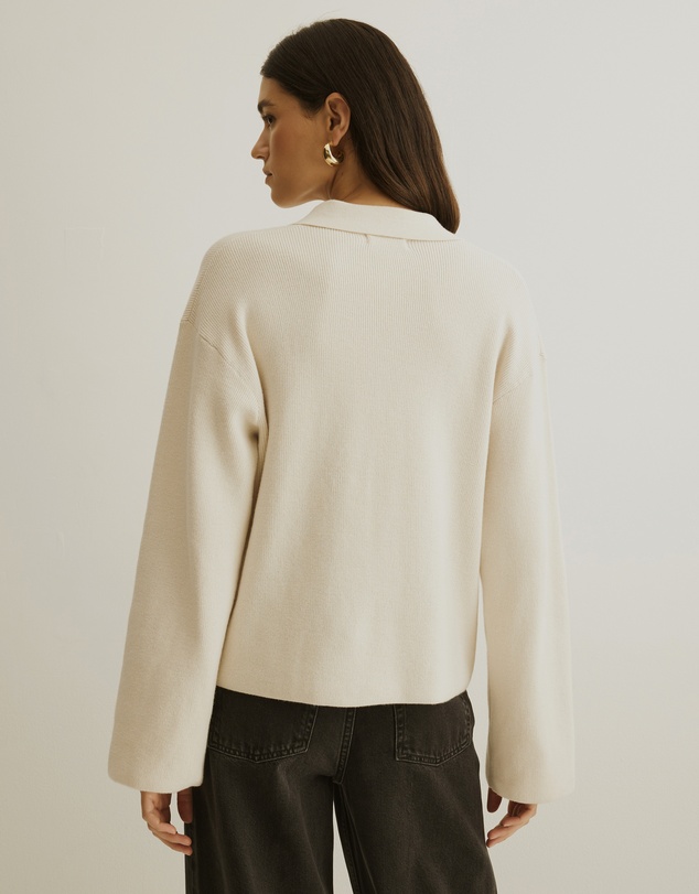 Atmos&Here - Jay Relaxed Rib Cardigan